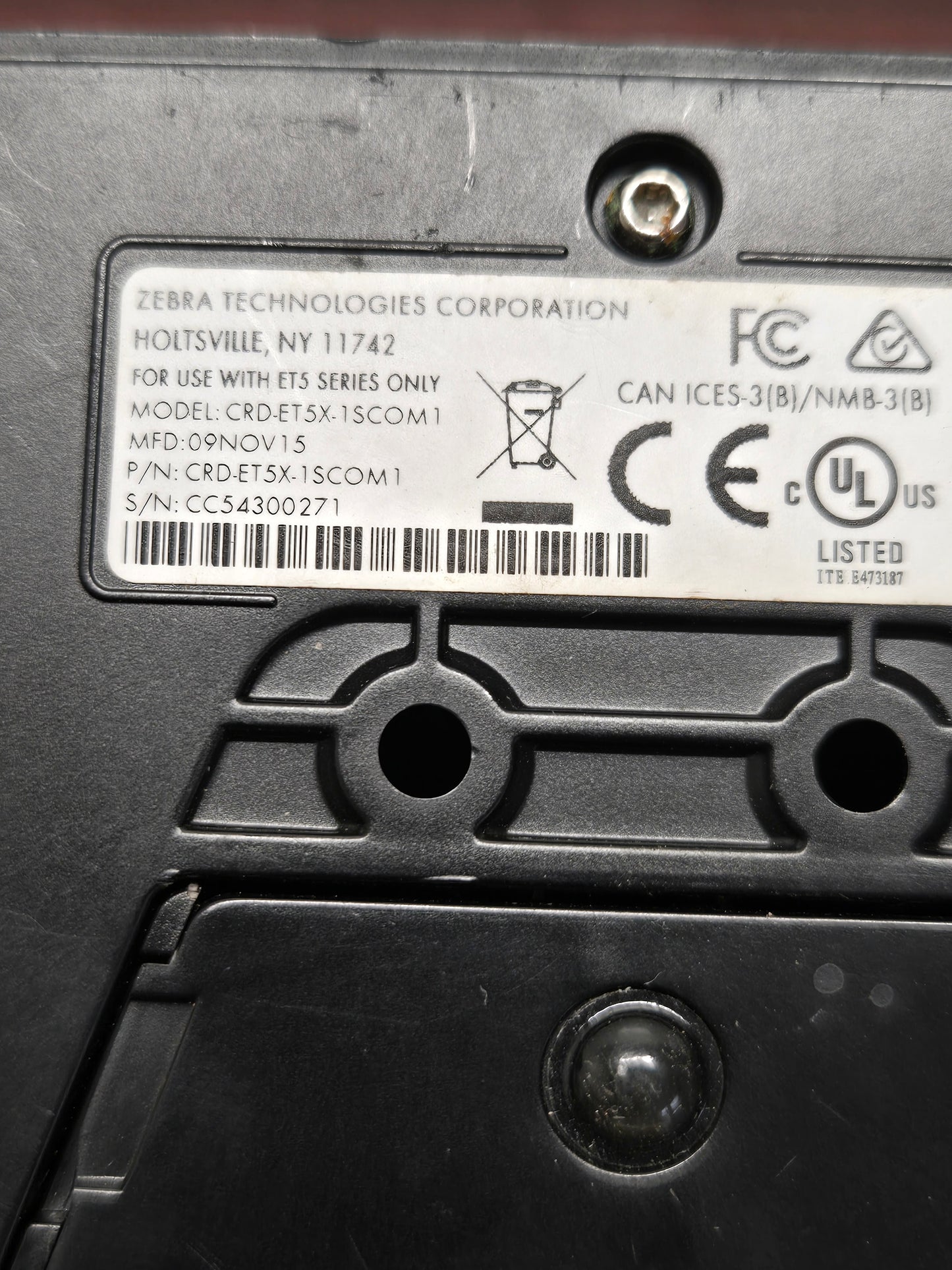 Zebra ET5x 1-Slot Charge & Communication Cradle (P/N: CRD-ET5X-1SCOM1)