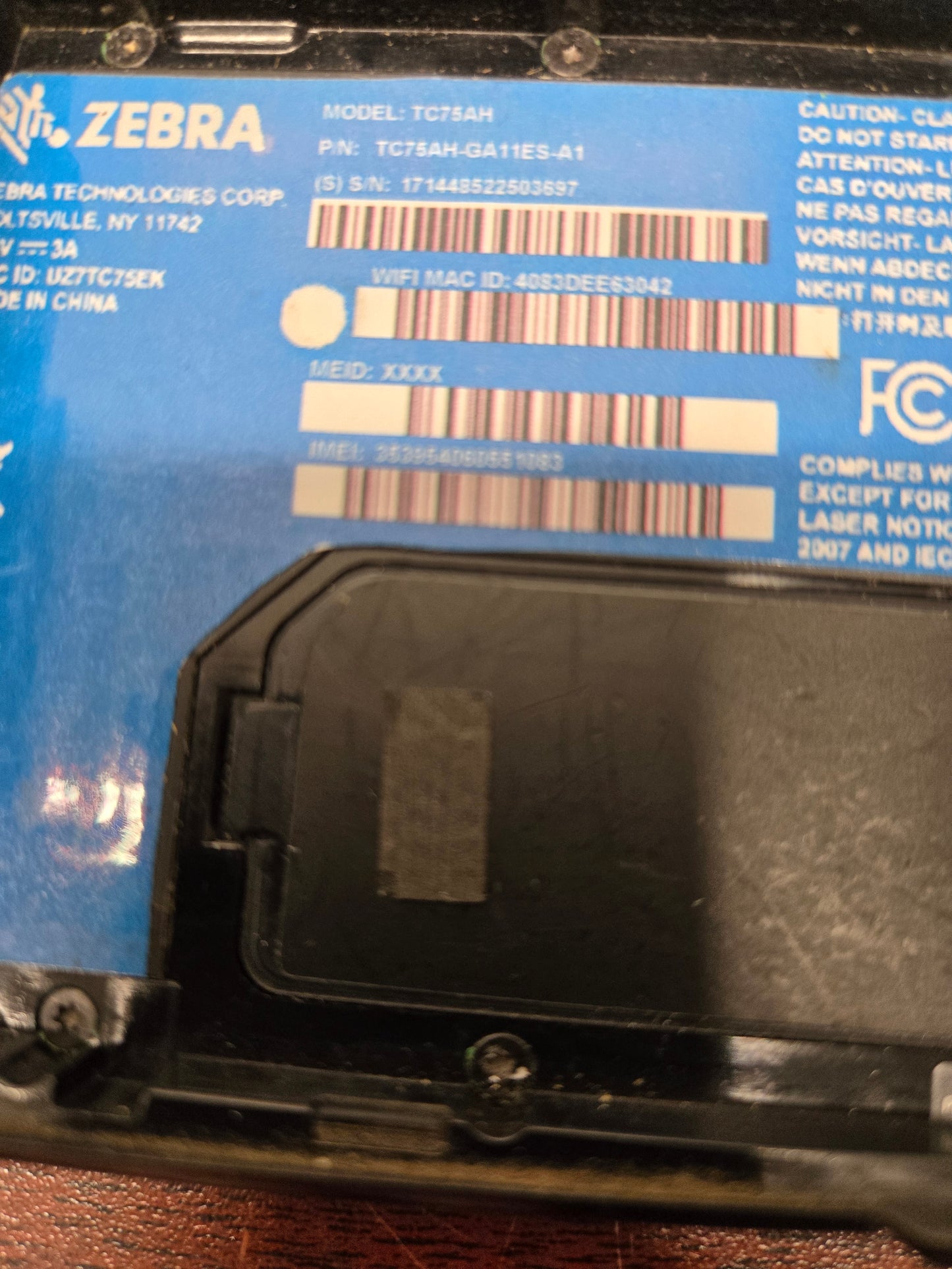 Zebra TC75 Android Mobile Computer (P/N: TC75AH-GA11ES-A1)