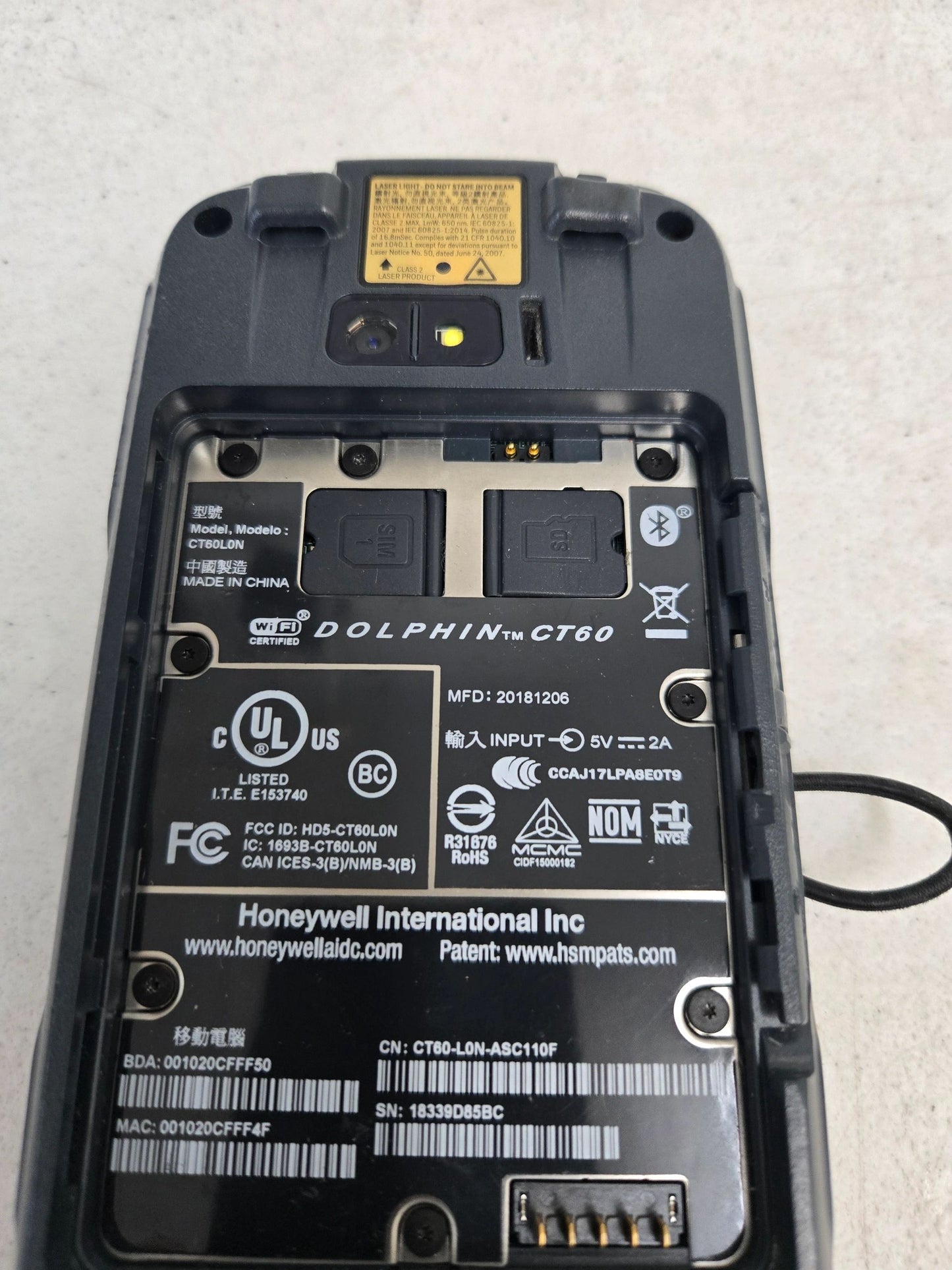 Honeywell CT60 XP Mobile Computer (P/N: CT60-L0N-ASC110F)