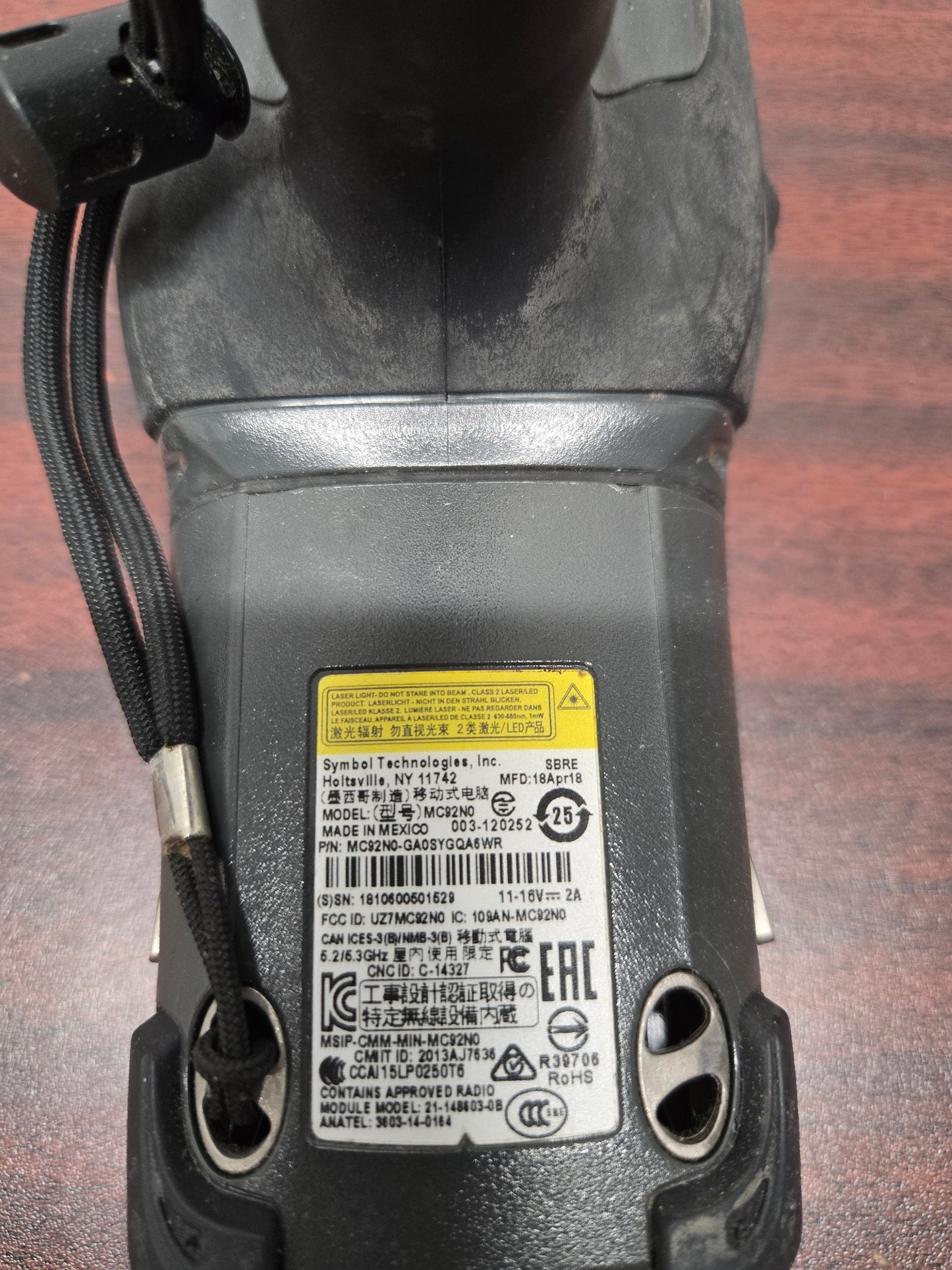 Zebra MC92N0-GA0SYEQA6WR Mobile Computer (P/N: MC92N0-GA0SYEQA6WR)