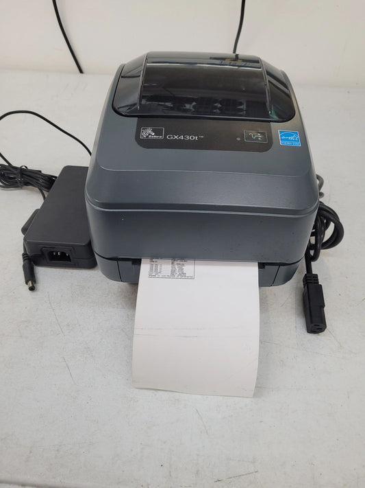 Zebra GX430t High-Resolution Desktop Printer (P/N: GX43-102410-150)