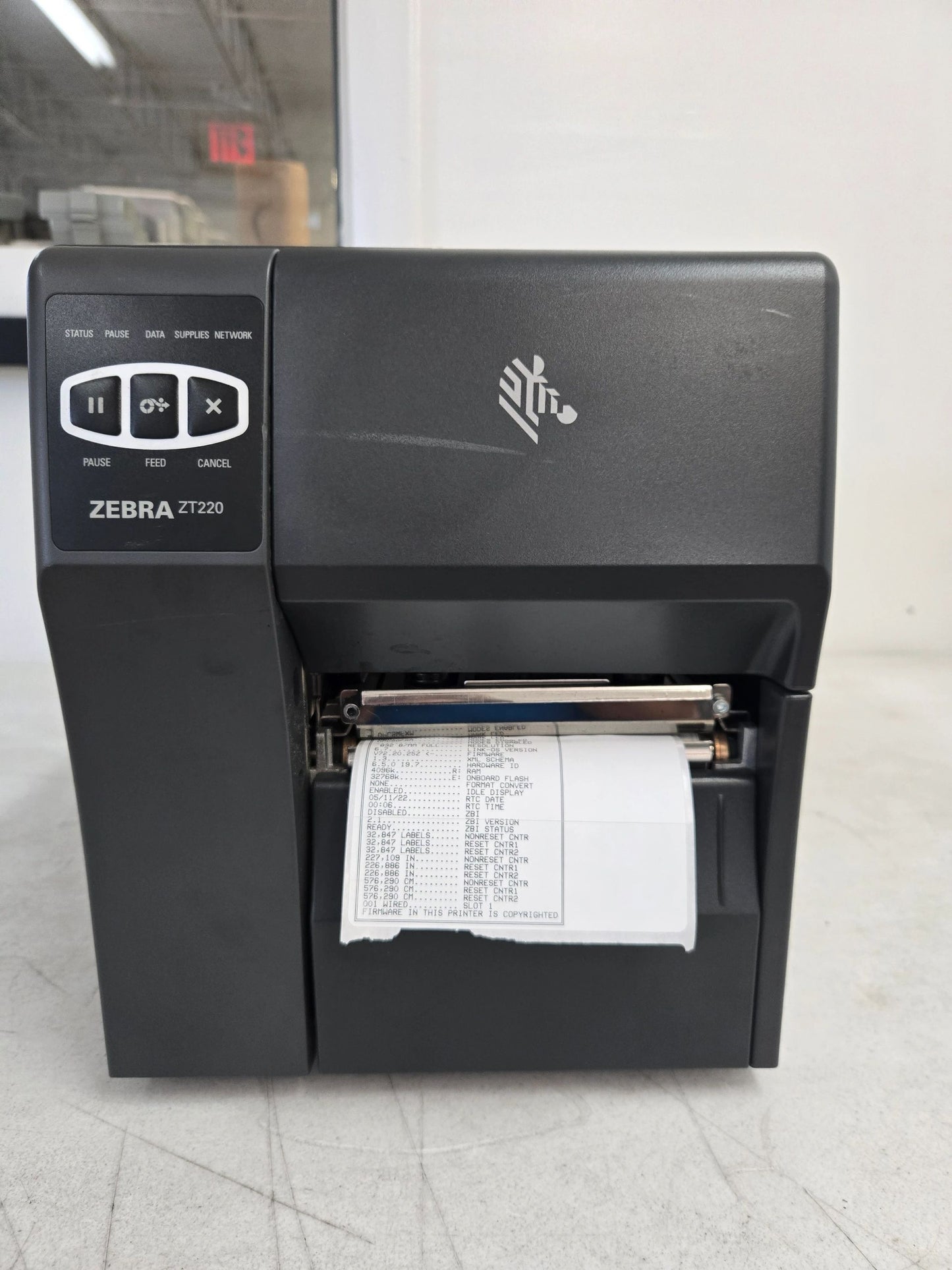 Zebra ZT220 Industrial Thermal Printer (P/N: ZT22042-T01200FZ)